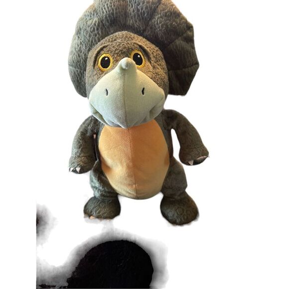 Kohl's Cares Kids Green Triceratops Dinosaur 12 Inches Tall Stuffed Plush Animal - Picture 1 of 10
